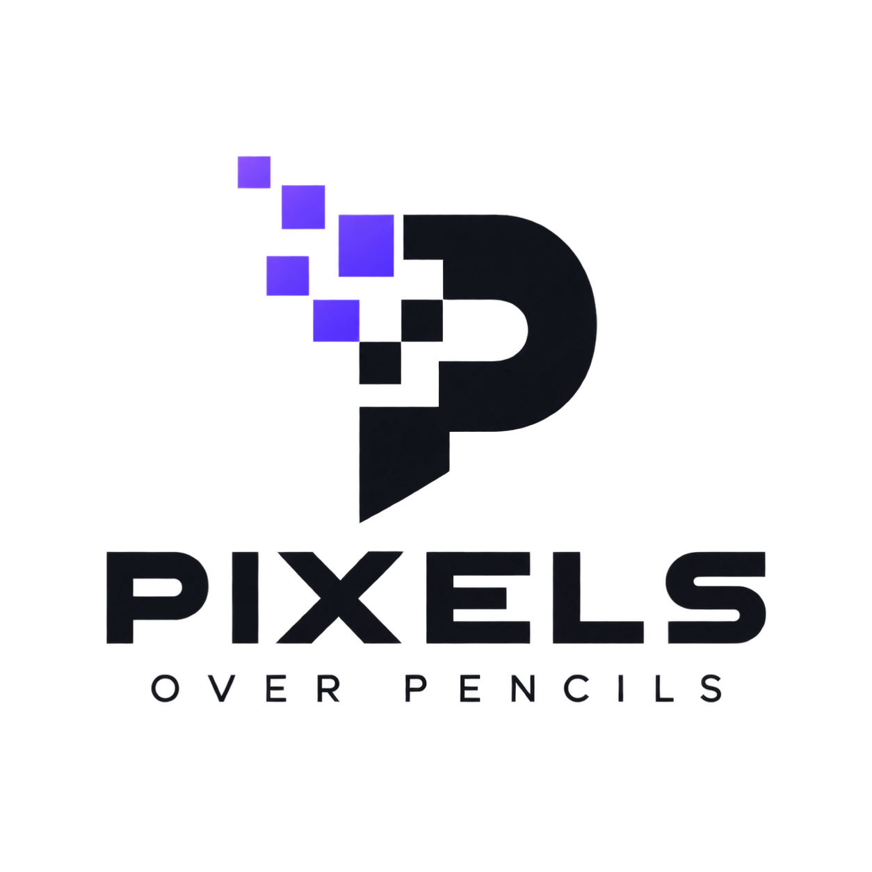 Pixels Over Pencils logo